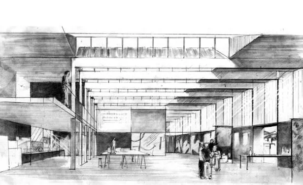 Ampliació Facultat de Belles Arts Barcelona. Arquitectura Santi Vives