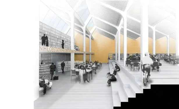 Biblioteca pública Bel Lloc a Les Corts Barcelona 2 Biblioteca pública Bel Lloc. Arquitectura Santi Vives