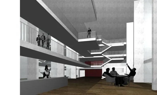 Edifici d'Equipament 7@ a Poble Nou Barcelona. Arquitectura Santi Vives