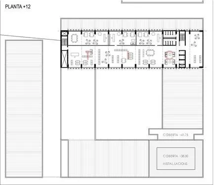 Edifici d'Equipament 7@ a Poble Nou Barcelona. Arquitectura Santi Vives
